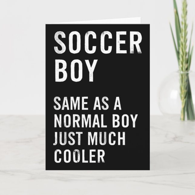 Soccer Boy Definition Funny  Kort (Framsida)