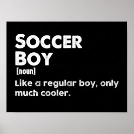 Soccer Boy Funny ordlistedefinition Poster