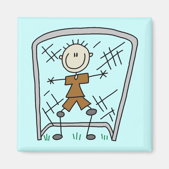 Soccer Boy Goalie Tshirts och Gifts Magnet (Framsidan)