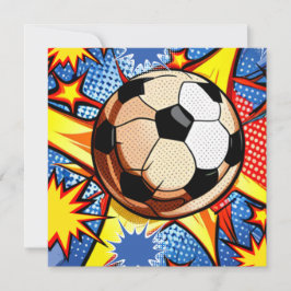 Soccer Burst Julkort