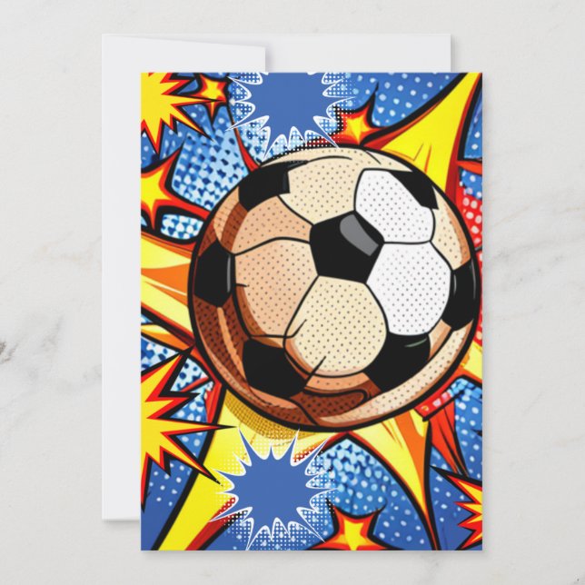 Soccer Burst Julkort (Framsida)