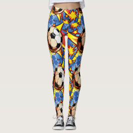 Soccer Burst Leggings