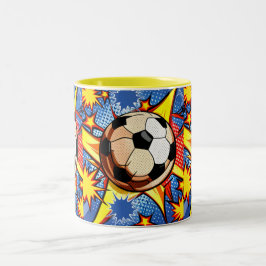 Soccer Burst Två-Tonad Mugg