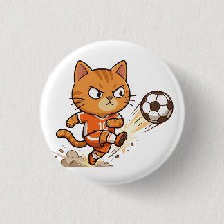 Soccer Cat Action-knapp Knapp