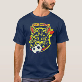 Soccer Cat-grafik T Shirt