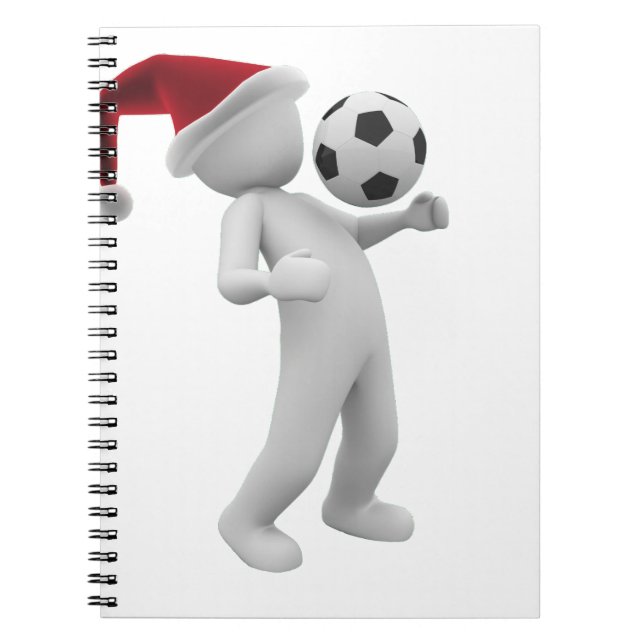 Soccer christmas anteckningsbok med spiral (Framsidan)