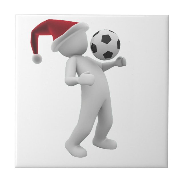 Soccer christmas kakelplatta (Framsidan)