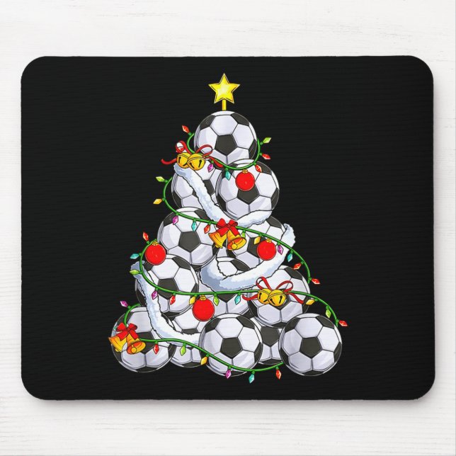 Soccer Christmas Tree Ball Santa Hat Funny Xmas So Musmatta (Framsidan)