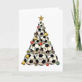 Soccer Christmas Tree Kort