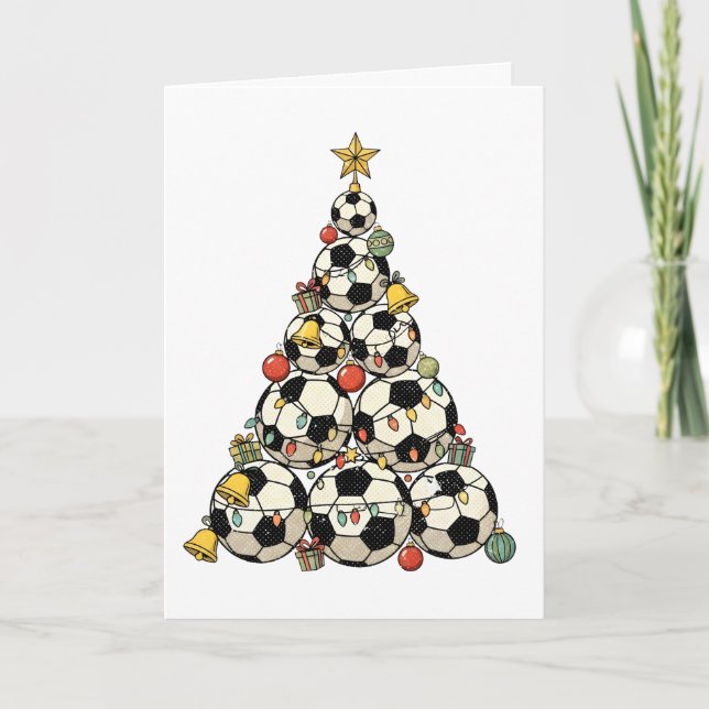 Soccer Christmas Tree Kort (Framsida)
