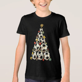 Soccer Christmas Tree T Shirt