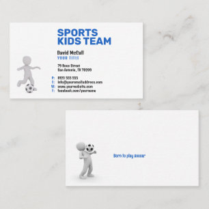 Soccer Coach Affärskortet Professionell sport Visitkort