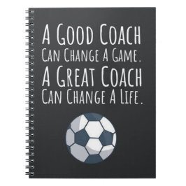 Soccer Coach Gift Ideas Tack Sports Player Anteckningsbok
