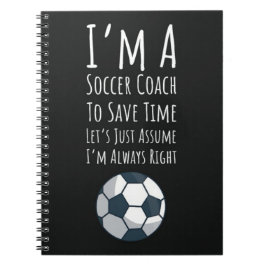 Soccer Coach Gifts Sports Tack Coach Keepsak Anteckningsbok