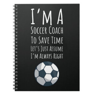 Soccer Coach Gifts Sports Tack Coach Keepsak Anteckningsbok