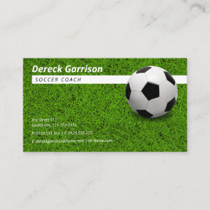 Soccer Coach Idrott Visitkort