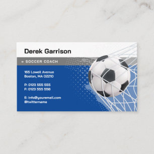 Soccer Coach Idrottsinstruktör Visitkort
