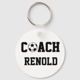 Soccer Coach Personalized Nyckelring