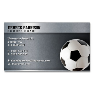 Soccer Coach | Professionell Sports Magnetiska Visitkort