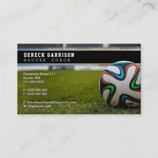 Soccer Coach | Professionell Sports Visitkort