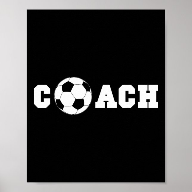 Soccer Coach S - Coaching Staff Shirt Tees  Poster (Framsidan)