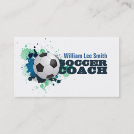 Soccer Coach Visitkort