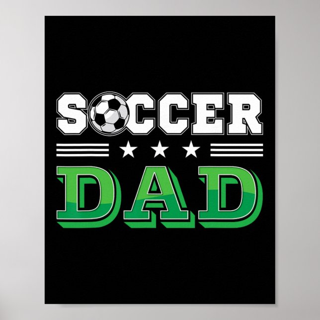 Soccer Dad Father Family Matching Birthday Team Su Poster (Framsidan)