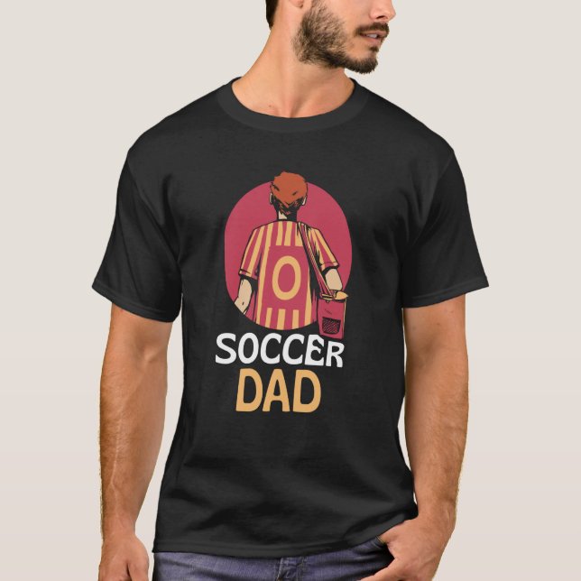 Soccer Dad Player Daddy Father Papa Father's Day T Shirt (Framsida)