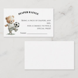Soccer Diaper Raffle Card | A Little All-Star Tilläggskort
