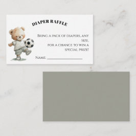 Soccer Diaper Raffle Card | A Little All-Star Tilläggskort
