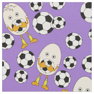 Soccer Egghead Mönster Tyg