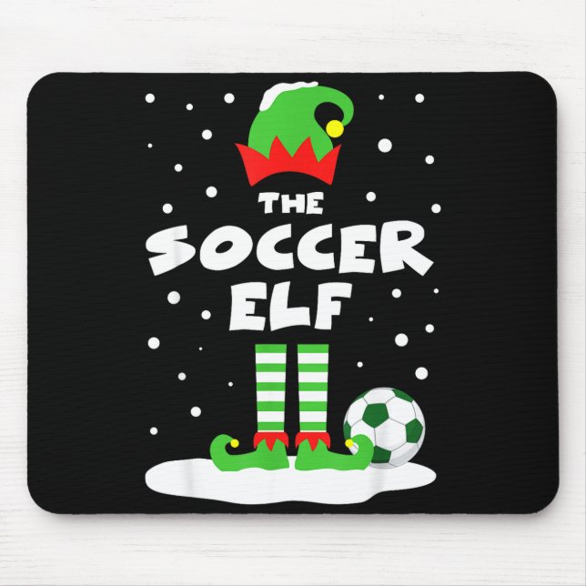 Soccer Elf Matching Group Family Holiday Christmas Musmatta (Framsidan)