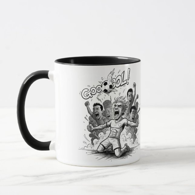 Soccer Fans Goal Celebration Mug Mugg (Vänster)
