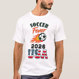 SOCCER Fever 2026 USA Fläkt Gear Begränsad Edition T Shirt