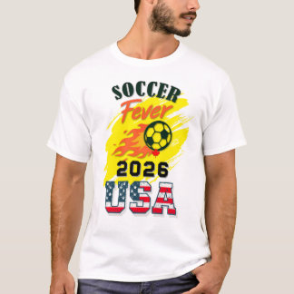 SOCCER Fever 2026 USA Fläkt Gear Begränsad Edition T Shirt