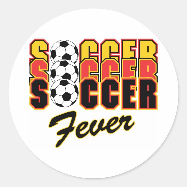 Soccer Fever Runt Klistermärke (Framsida)