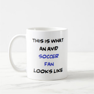 Soccer fläkt, levande kaffe mugg
