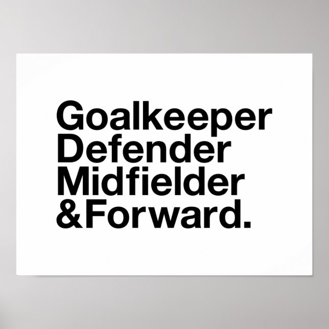 SOCCER Fläkt Poster (Framsidan)