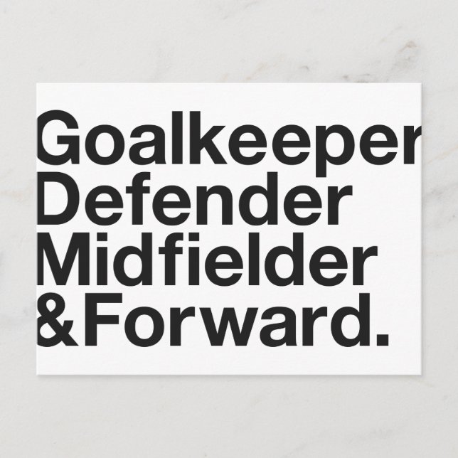 SOCCER Fläkt Vykort (Framsida)