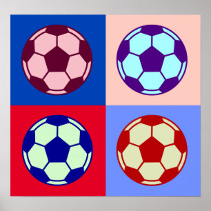 Soccer/fotbollkonst Poster