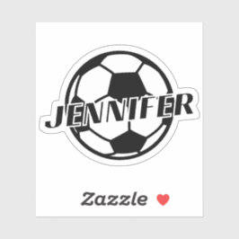 SOCCER GIRL-ANPASSANAMN KLISTERMÄRKEN
