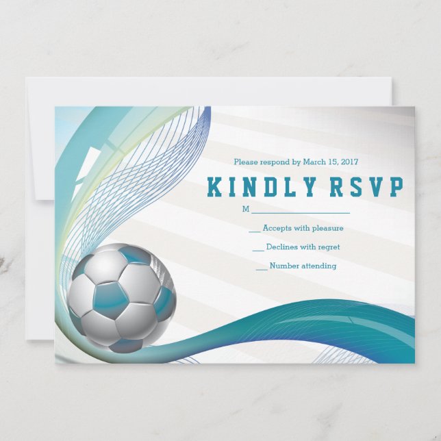 SOCCER GIRL Aqua Bat mitzvah OSA kort (Framsida)
