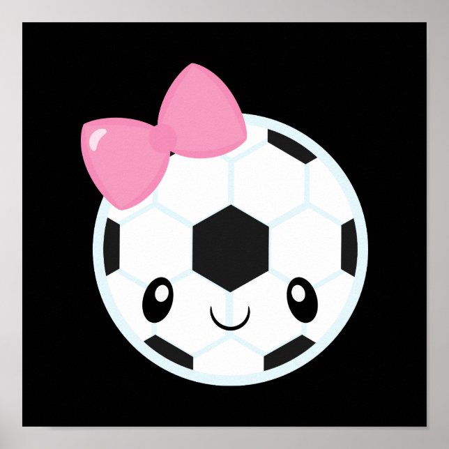 Soccer Girl Emoji Poster (Framsidan)