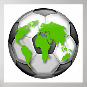 Soccer Globe Poster