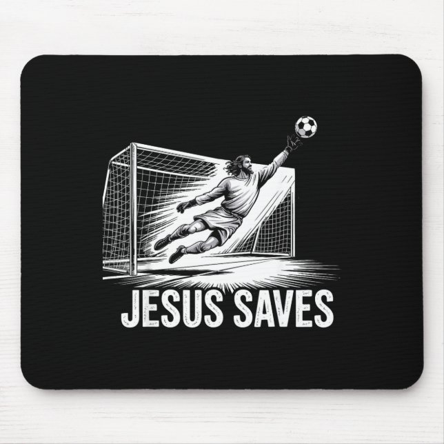 Soccer Goalie Goalkeeper Jesus Saves Christian Soc Musmatta (Framsidan)