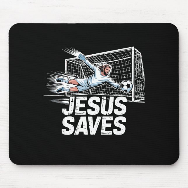 Soccer Goalie Goalkeeper Jesus Saves Christian Soc Musmatta (Framsidan)