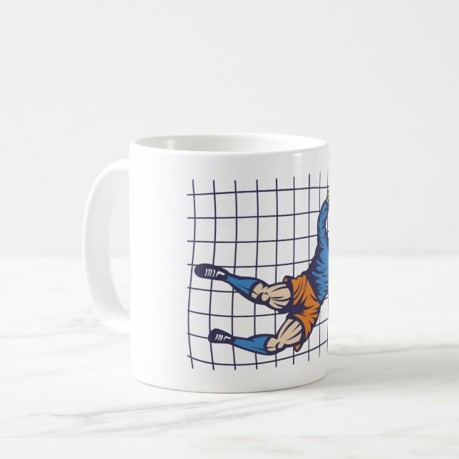 Soccer Goalie Kaffemugg (Framsida vänster)