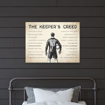 Soccer Goalkeeper Personalized Keeper's Creed Canvastryck<br><div class="desc">Celebrate the spirit of the goalkeeper with this inspiring canvas wall art piece that embodies determination and skill. Perfect for soccer enthusiasts, this design showcases the unique mindset and resilience required on the field. Display it proudly to remind yourself of the dedication and bravery goalkeepers bring to every game. Order...</div>