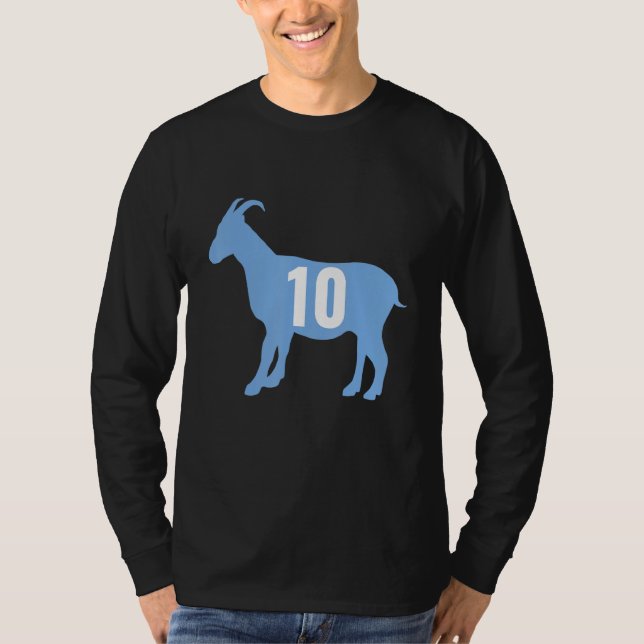 Soccer Goat 10 Argentina T Shirt (Framsida)