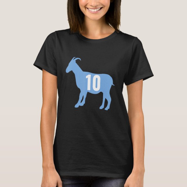 Soccer Goat 10 Argentina T Shirt (Framsida)